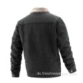 OEM Customized Herren Winter Fleece gesäumte Denim Jacke